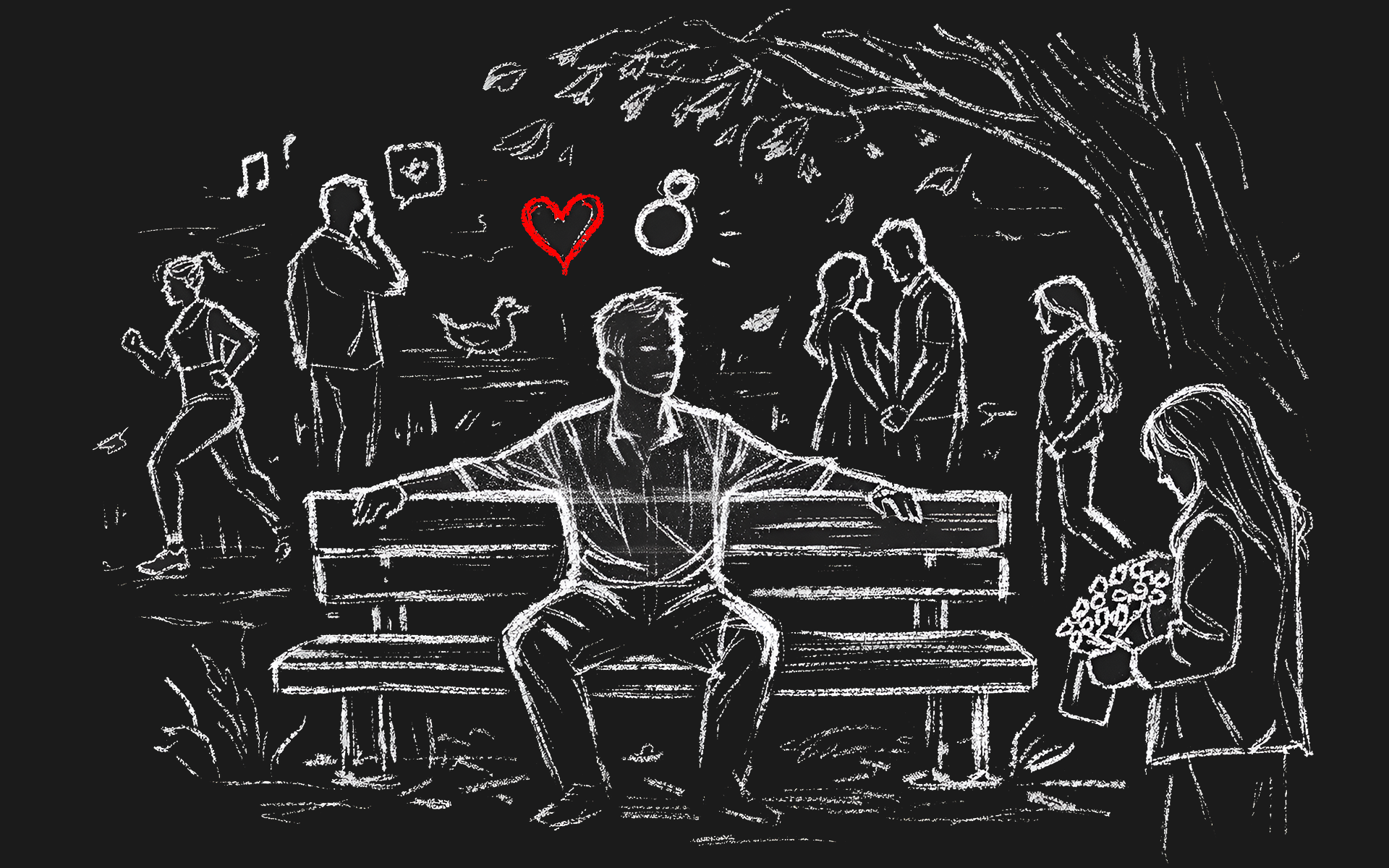 The Bench short film production in a area Minneapolis park